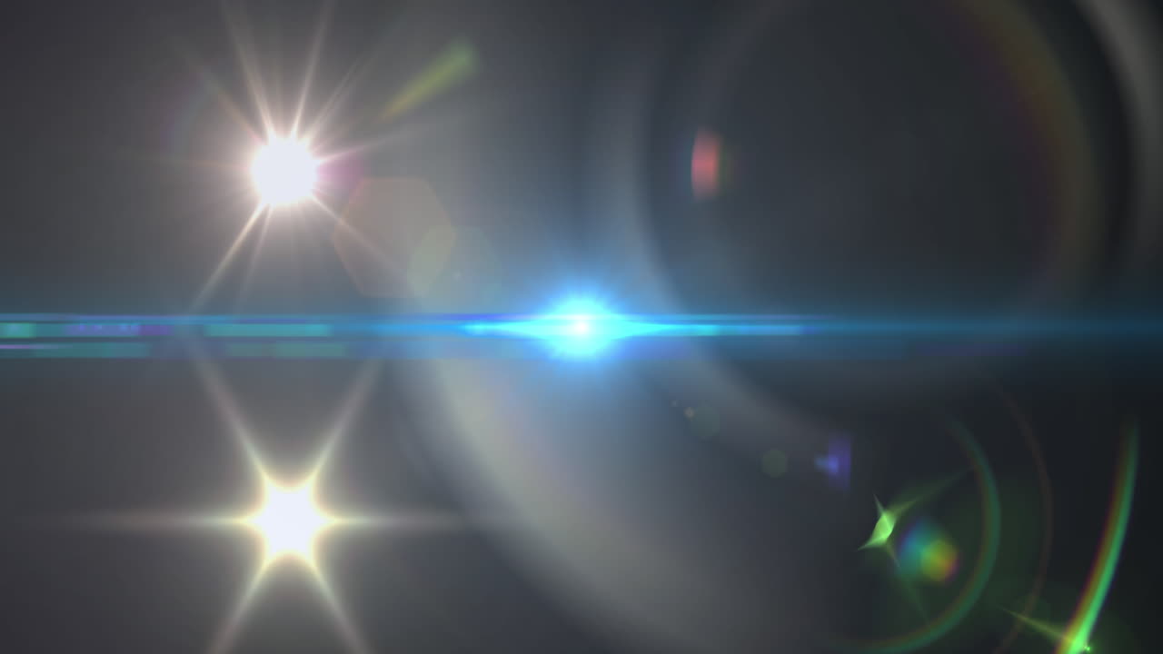 검은 바탕에 있는 밝은 반점의 애니메이션