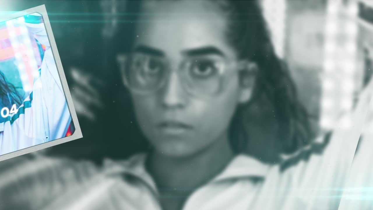 Slideshow of a woman's portraits