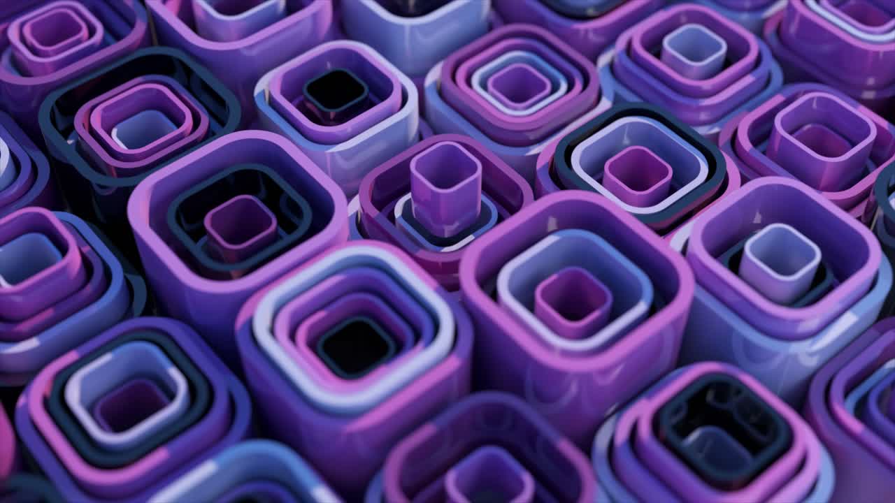 patrón geométrico abstracto de tubos anidados