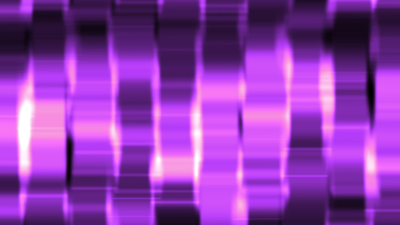 Purple Abstract Metallic Bars with Fluid Ripples Moving Up and Down in Wave Style. Glowing Pattern Texture Wallpaper Background.