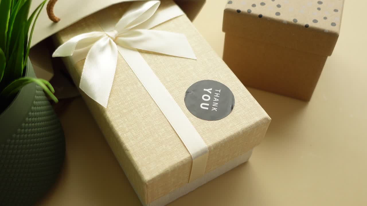 감사합니다 선물 상자