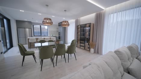 video de diseño y decoración de habitaciones interiores moderno estilo minimalista sala de estar y comedor apartamento estudio.