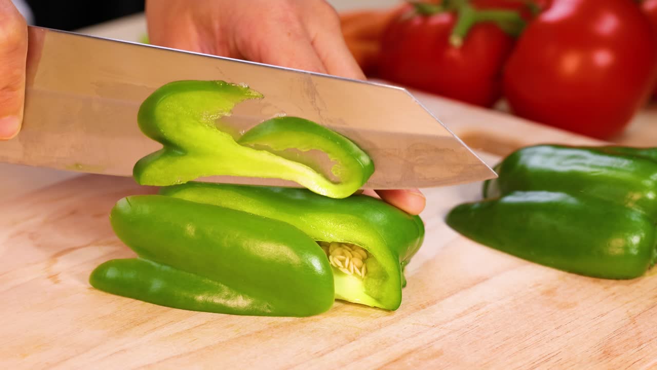 녹색 고추를 는 것