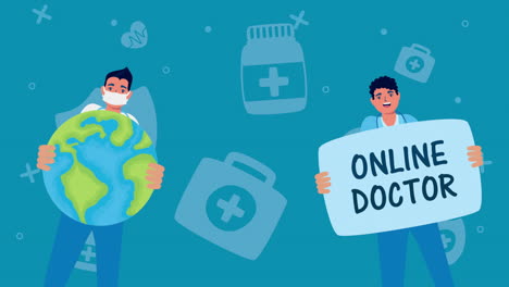 servicio global de médicos en línea