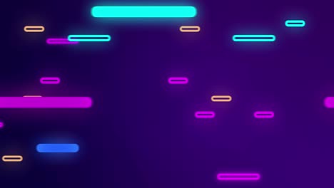 rayas multicolores brillantes se mueven a diferentes velocidades a diferentes distancias entre sí.