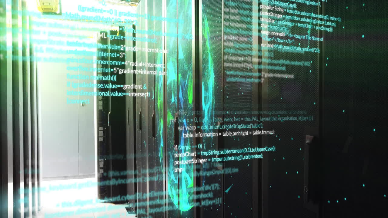 Animation of digital data processing over computer servers