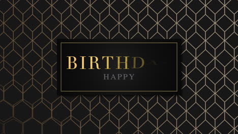 Happy-Birthday-with-gold-cubes-pattern-on-black-modern-gradient