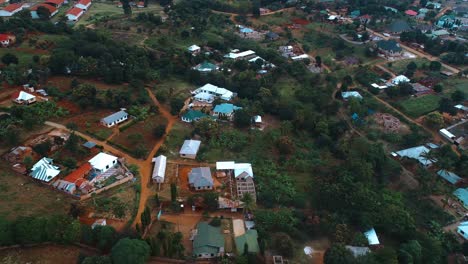 Vista-Aérea-De-La-Ciudad-De-Morogoro-En-Tanzania