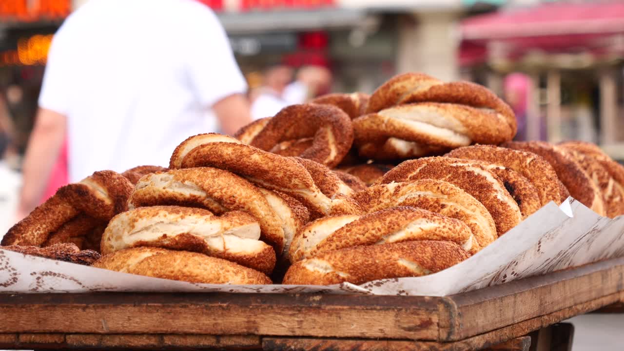 comida callejera turca de simit