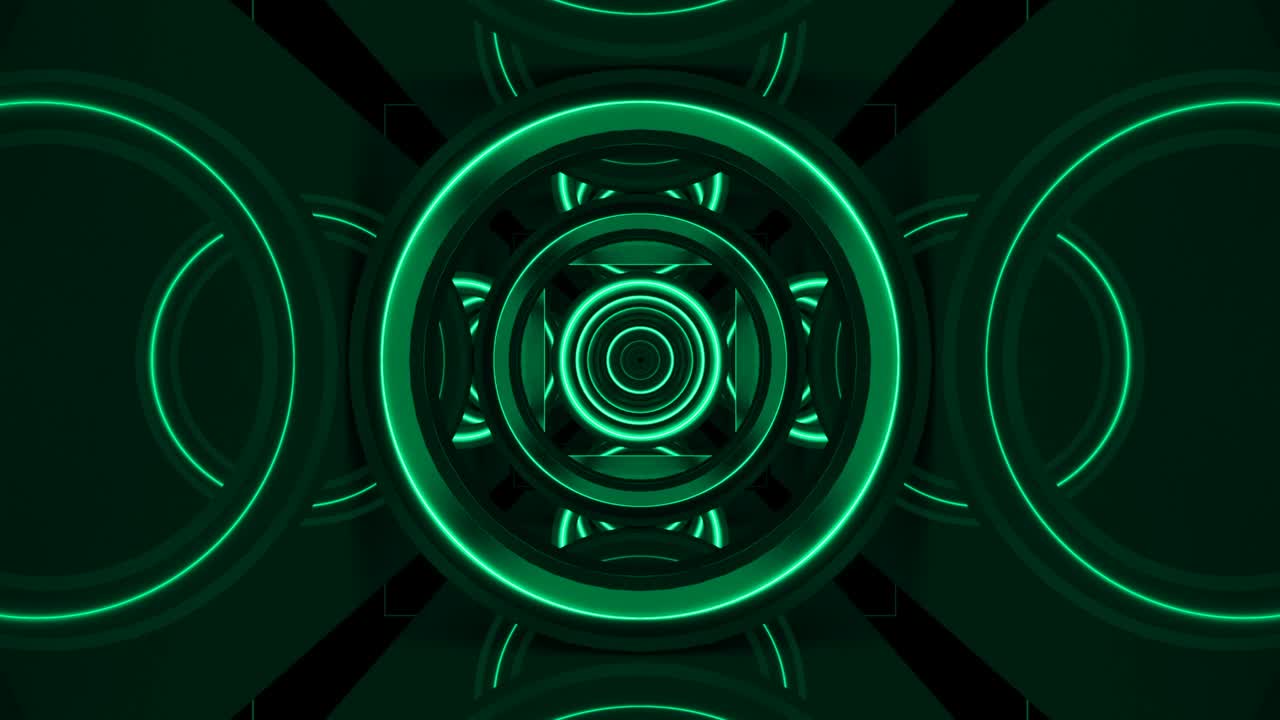 Turquoise 4K resolution technological looped artistic background endless