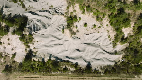 beautiful landscape of istrian desert in croatia near groznjan istria croatia, during the day- aerial top view