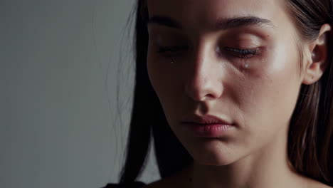 sad woman crying