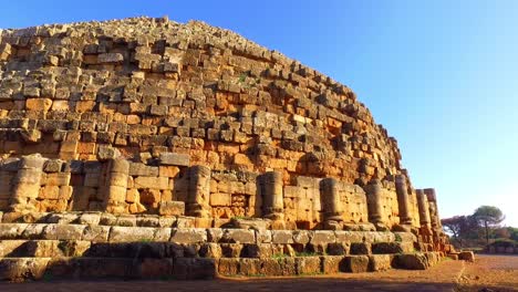 Königliches-Mausoleum-Von-Mauretanien-Tipaza-Algerien---Zeitlupe