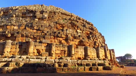 mausoleo real de mauritania tipaza argelia - cámara lenta