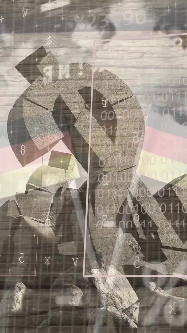 Video verticale: Appare "RACCOLTA DATI", sovrapposizioni che salgono su un simbolo centrale, mostrando dati costieri.