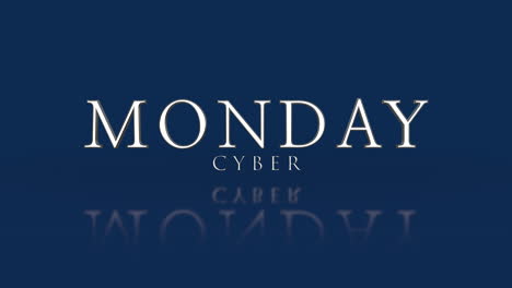 Eleganter-Cyber-Monday-Text-Auf-Blauem-Farbverlauf