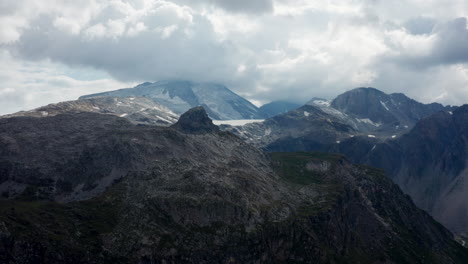 Vista-De-Dron-Del-Glaciar-Grande-Motte