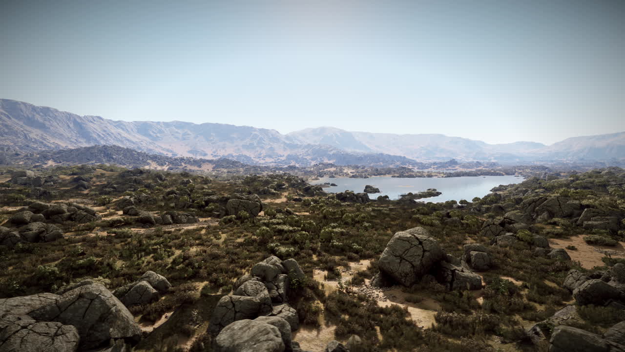 una vista impresionante de un lago enclavado en un valle de montaña