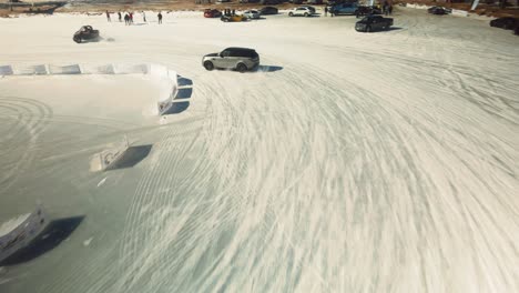 ice drifting event in wisconsin