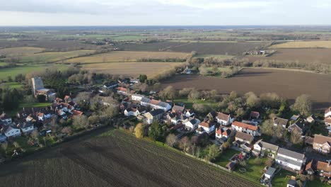 High-Easter-Village-Essex-Luftaufnahme-Der-Hauptstraße