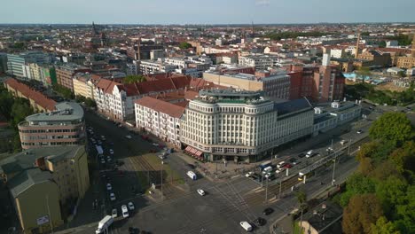 maravillosa vista aérea rampa de velocidad de vuelo hyperlapse motionlapse timelapse berlin soho house, día 2022