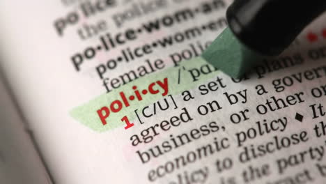 definition of policy