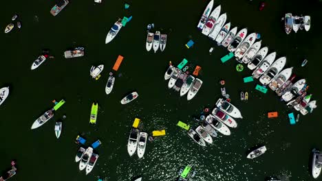 boat party at michigan's lake st. clair