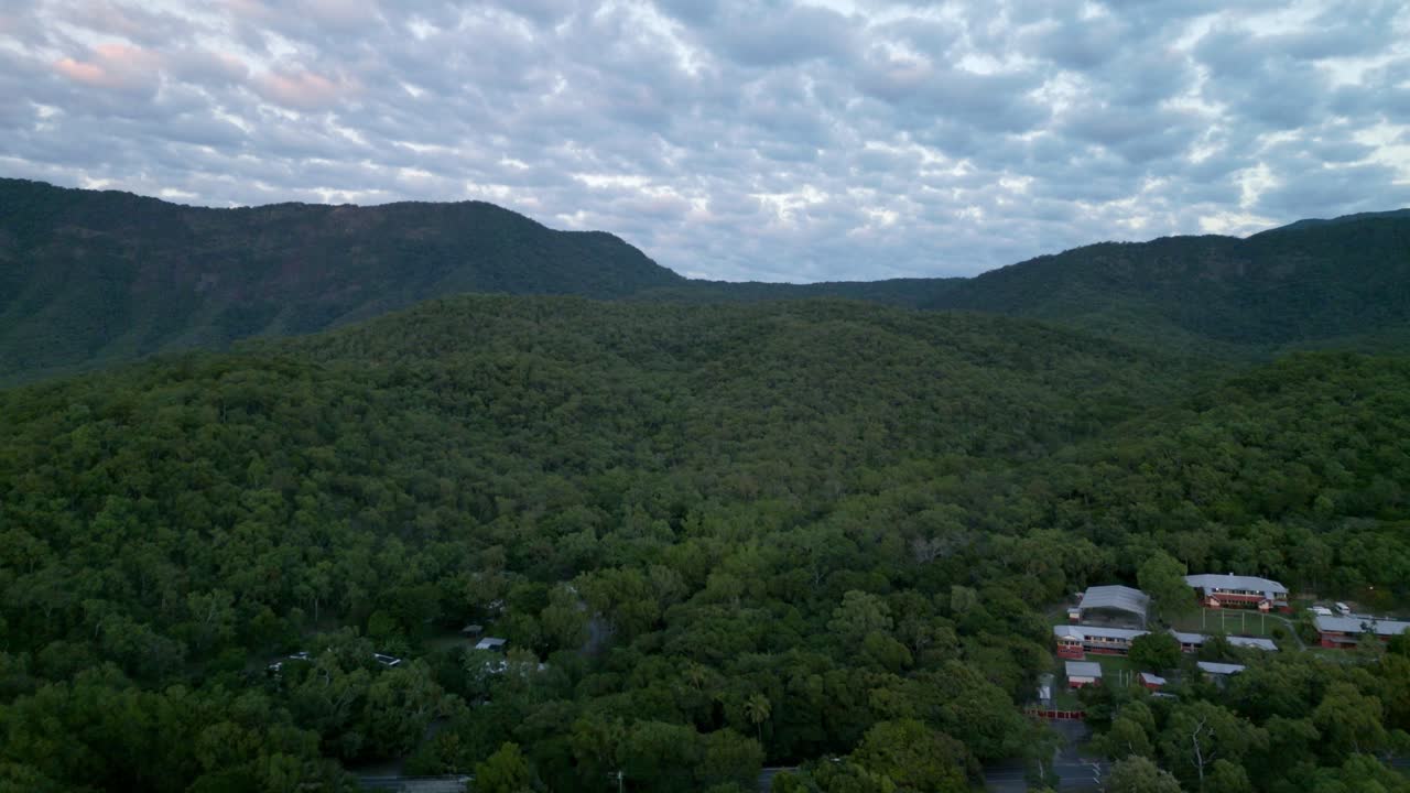 Flyover the world class tropical rainforest in Queensland Australia