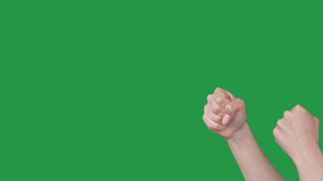 주먹 위협 권투 제스처 주먹 인 손