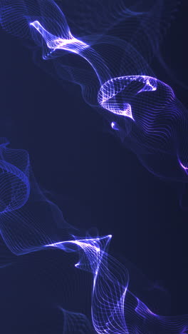 abstract glowing wavy lines on dark background