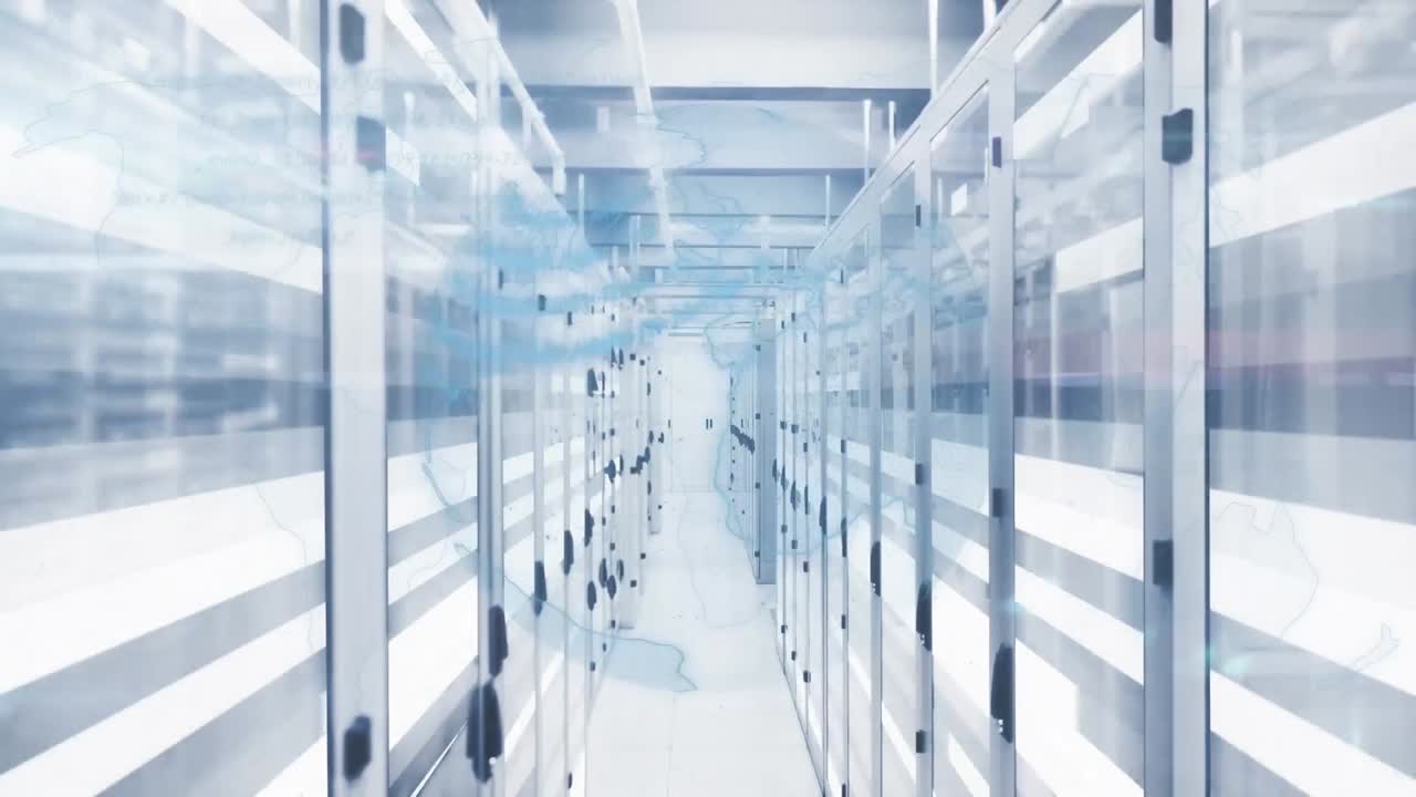 서버  ⁇  위에 있는  ⁇ 색 트레일과 글로브의 애니메이션