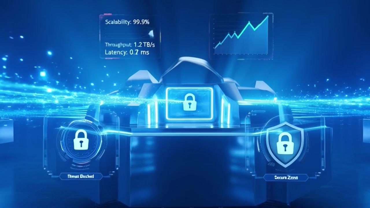 Digital Data Center Network Security and Cyber Protection Visualization