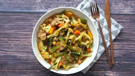 mixed vegetable stir-fry