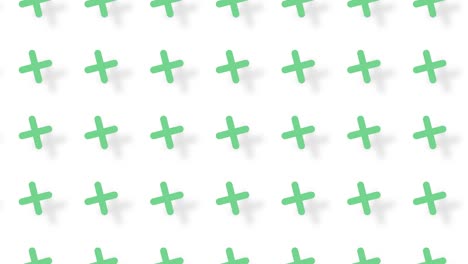 pattern of green geometric shapes in retro, memphis 80s 90s style. animated vintage abstract background. seamless pop art design. 4k video motion