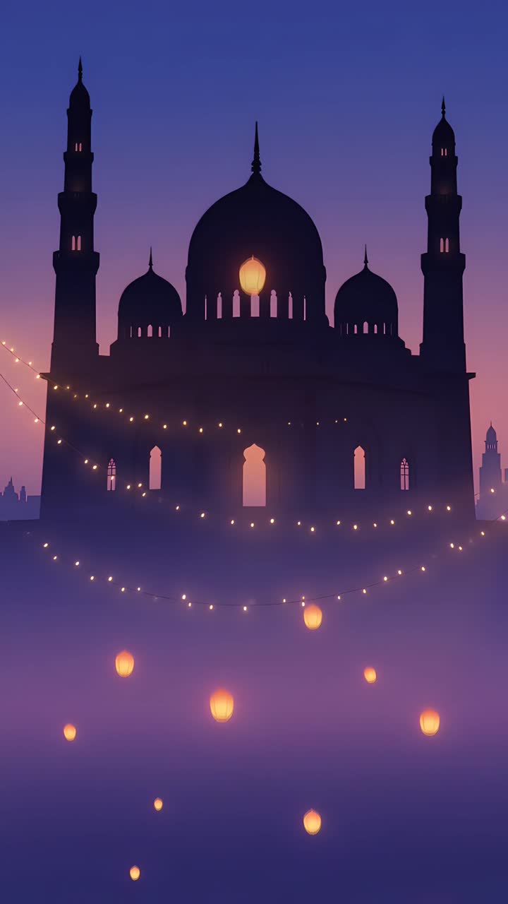 Eid al-Adha Moschea Sfondo islamico 4K