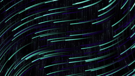 animation of light trails on black background