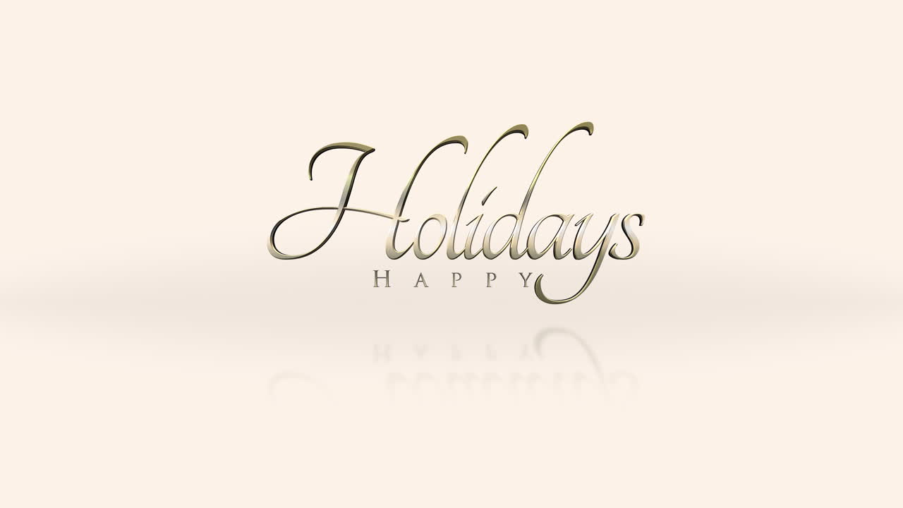 Happy Holidays a captivating logo for a refreshing holiday brand