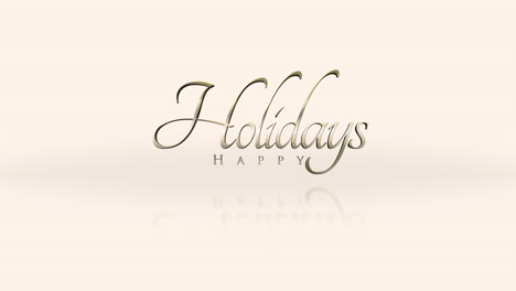 happy holidays a captivating logo for a refreshing holiday brand