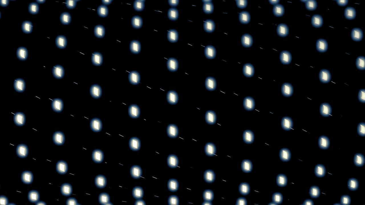 patrón abstracto de luces blancas sobre un fondo negro