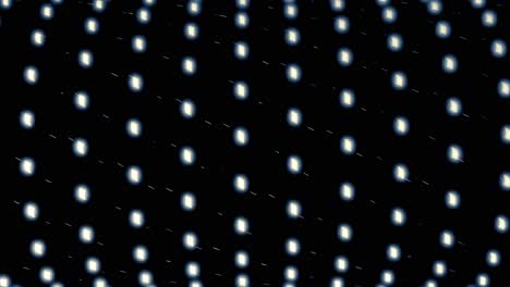 patrón abstracto de luces blancas sobre un fondo negro