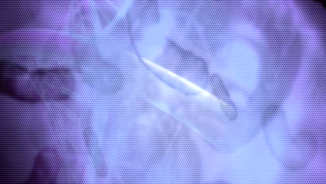 fondo de movimiento animado generado por computadora que muestra biología científica átomos moléculas partículas genes adn