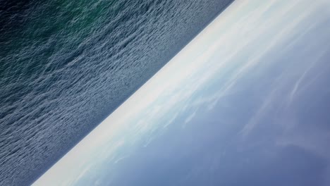 360 degree camera rotation of the horizon and sea