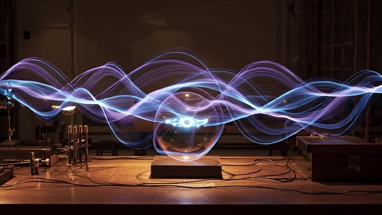 Illuminating electric currents in a laboratory experiment with plasma ball
