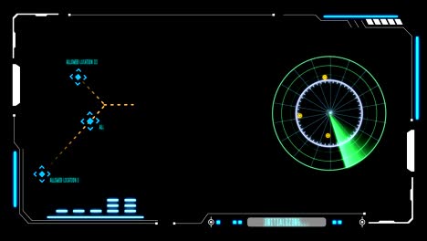 hud futuristic elements target monitor user control interface screen panel