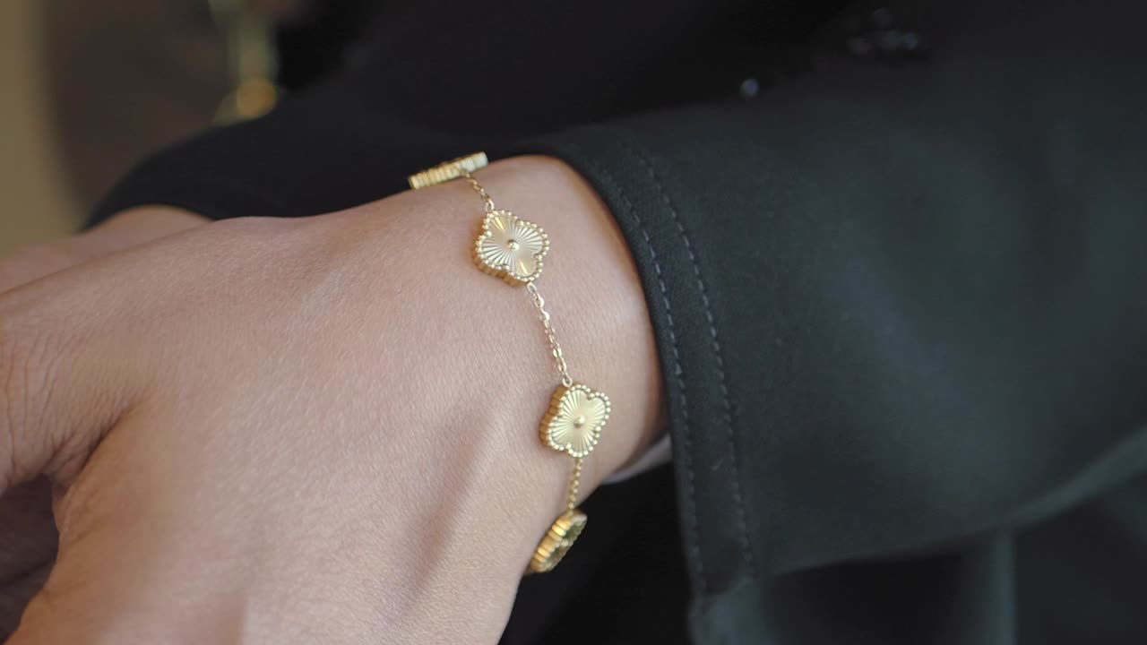 Woman Wearing a Cartier Love Bracelet