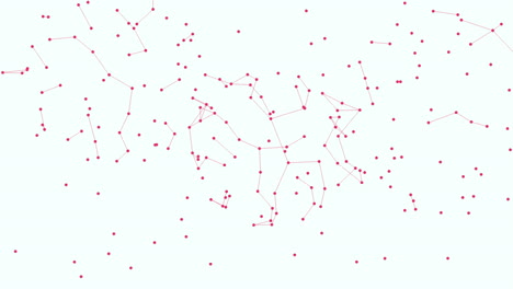 connected dots forming a constellation-like pattern