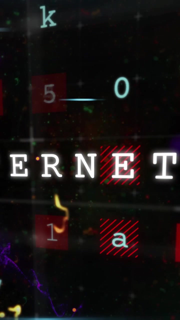 Animation of multiple texts over lens flares, letters, numbers, symbol against abstract background