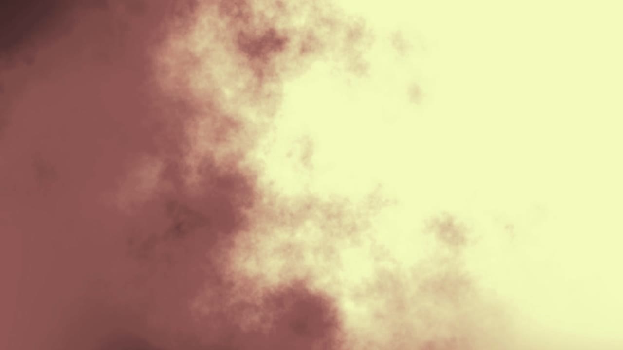 Movimento dinamico astratto di fumo e nuvole con luce calda