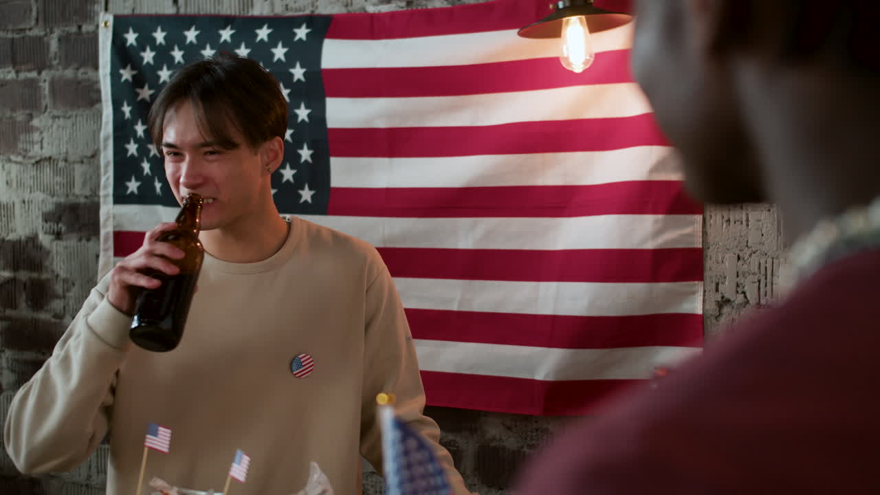 Friends celebrating 4th of July