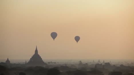 balloons rise near the amazing temples of pagan bagan burma myanmar 2